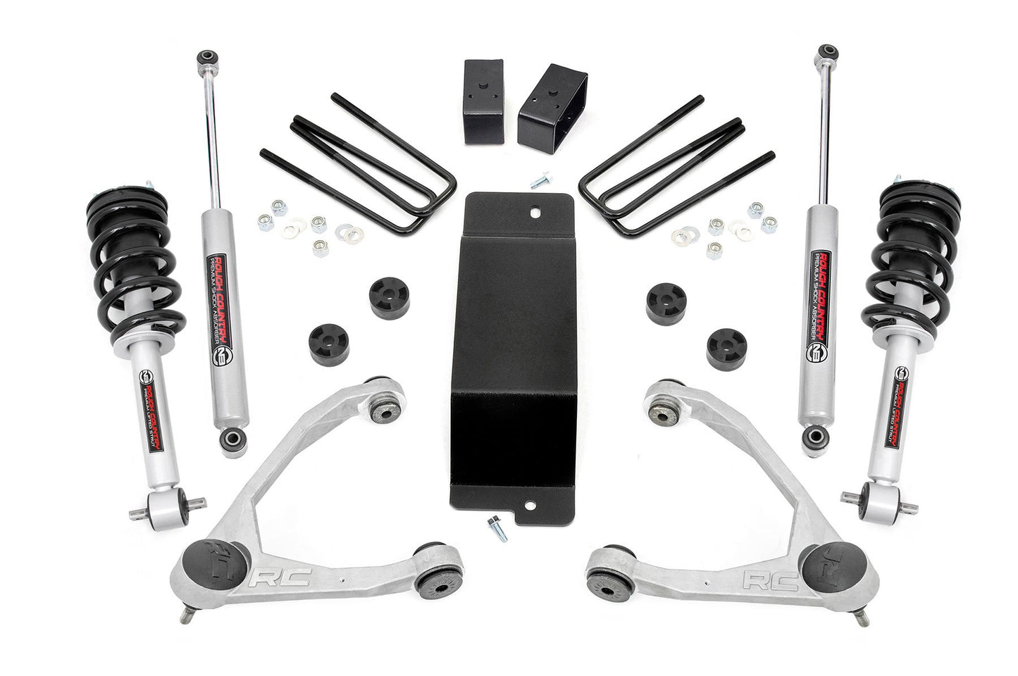 Rough Country 3.5 Inch Lift Kit | UCA | N3 Struts | Chevy/GMC 1500 (07-13)