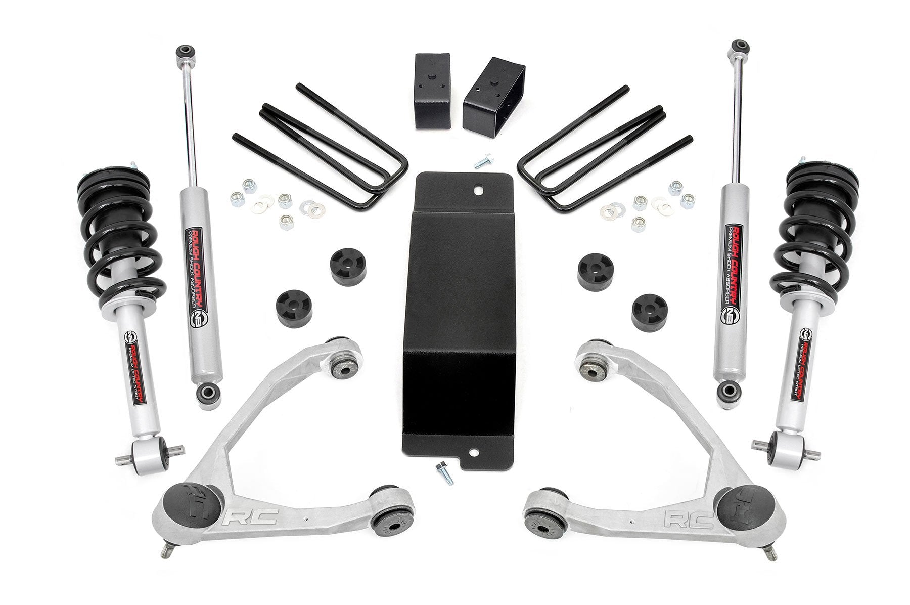 Rough Country 3.5 Inch Lift Kit | UCA | N3 Struts | Chevy/GMC 1500 (07-13)