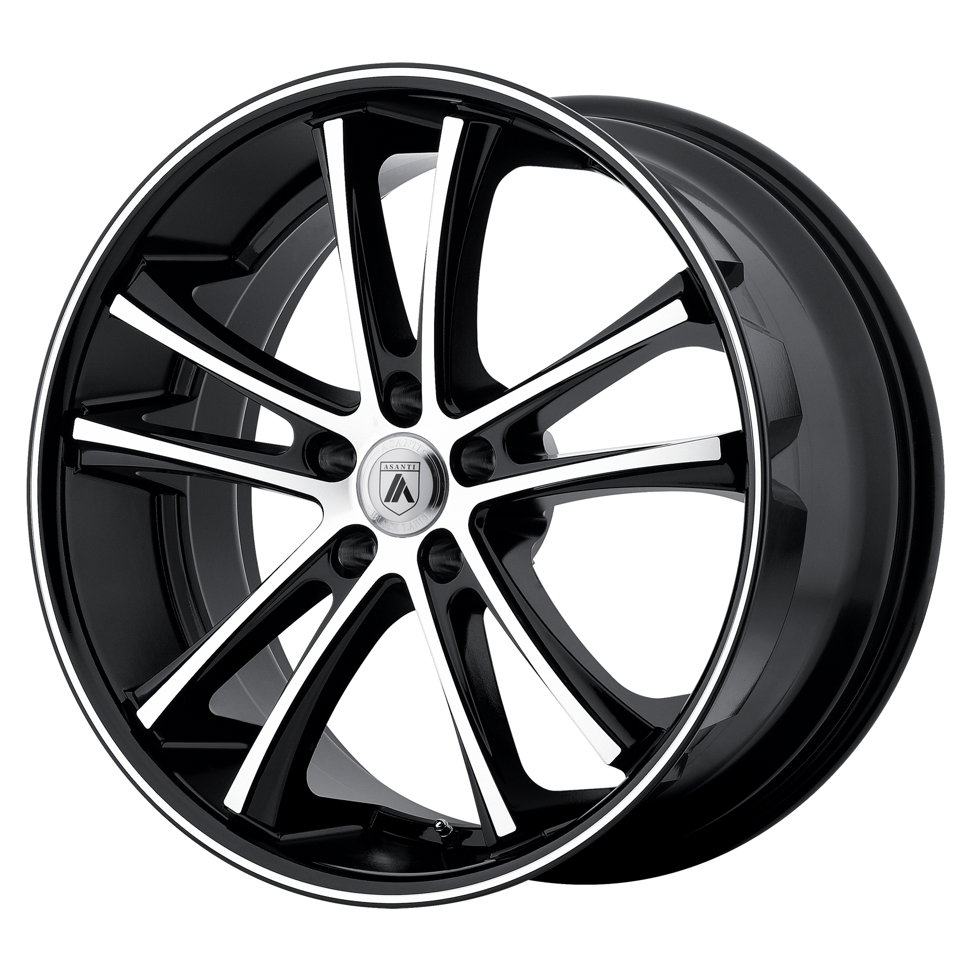 Asanti Black ABL-1 PEGASI MACHINED FACE BLACK LIP