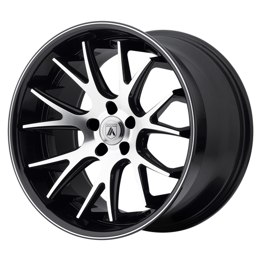 Asanti Black ABL-3 CASTOR SILVER MACHINED WITH SS LIP