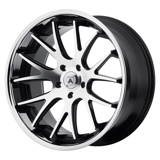 Asanti Black ABL-3 CASTOR MACHINED FACE SS LIP