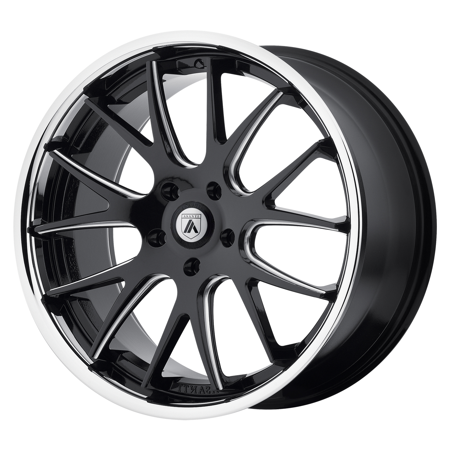 Asanti Black ABL-3 CASTOR MATTE BLACK MILLED SS LIP