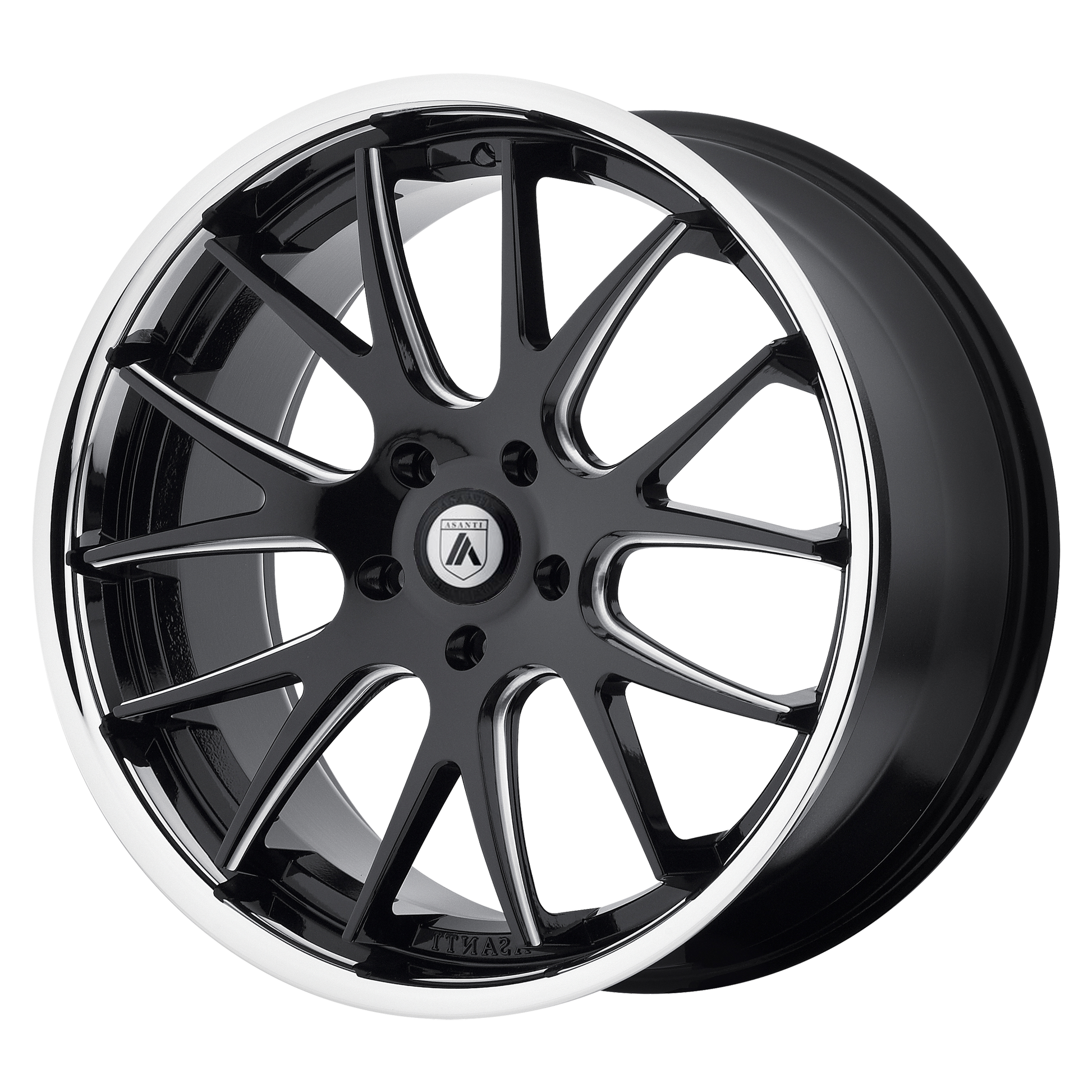 Asanti Black ABL-3 CASTOR MATTE BLACK MILLED SS LIP