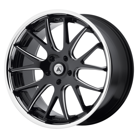 Asanti Black ABL-3 CASTOR MATTE BLACK MILLED SS LIP