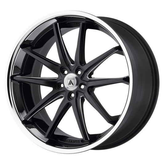 Asanti Black ABL-5 ALTAIR MATTE BLACK MILLED SS LIP