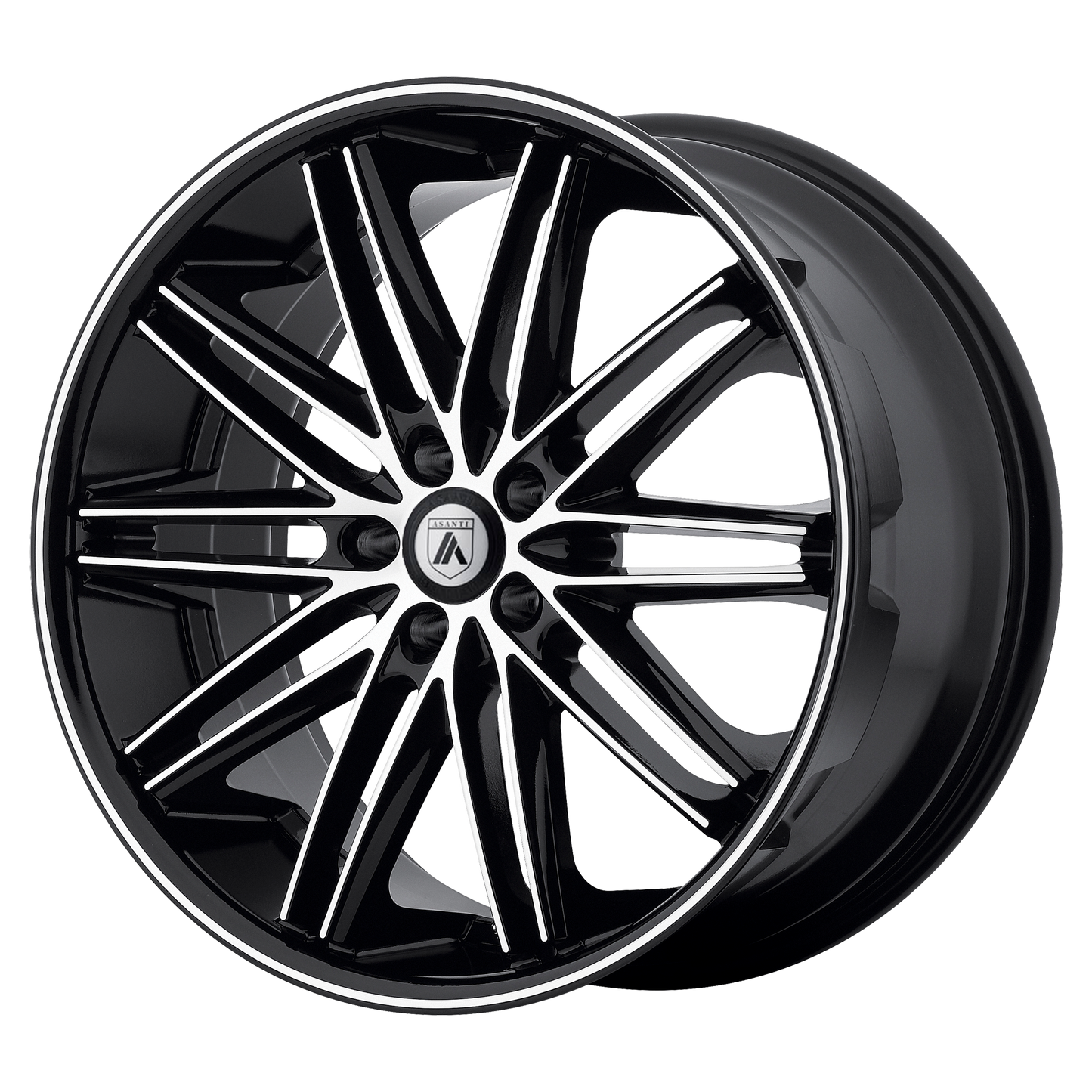 Asanti Black ABL-10 POLLUX MACHINED FACE BLACK LIP