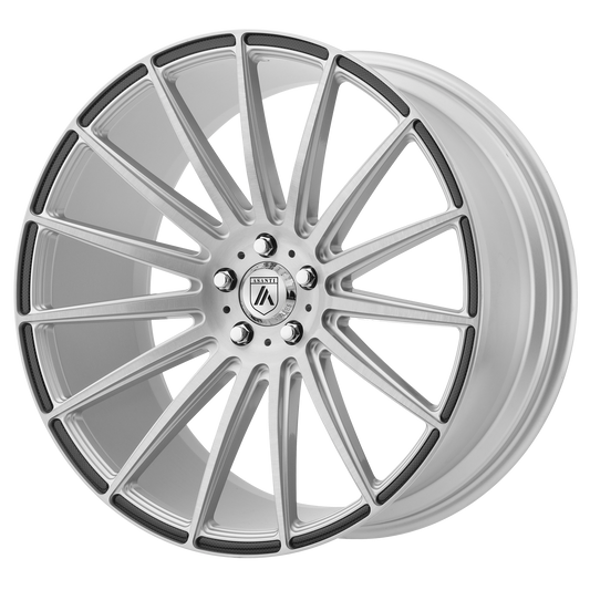 Asanti Black ABL-14 POLARIS BRUSHED SILVER CARBON FIBER INSERT