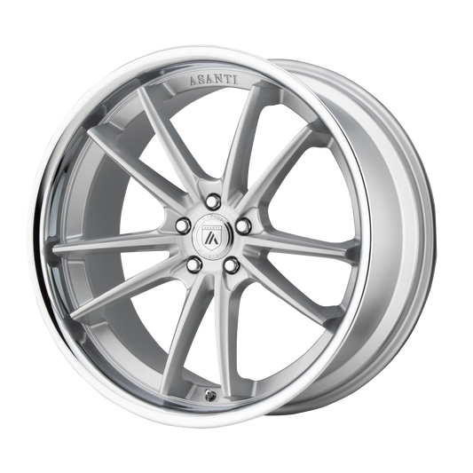 Asanti Black ABL-23 SIGMA BRUSHED SILVER CHROME LIP