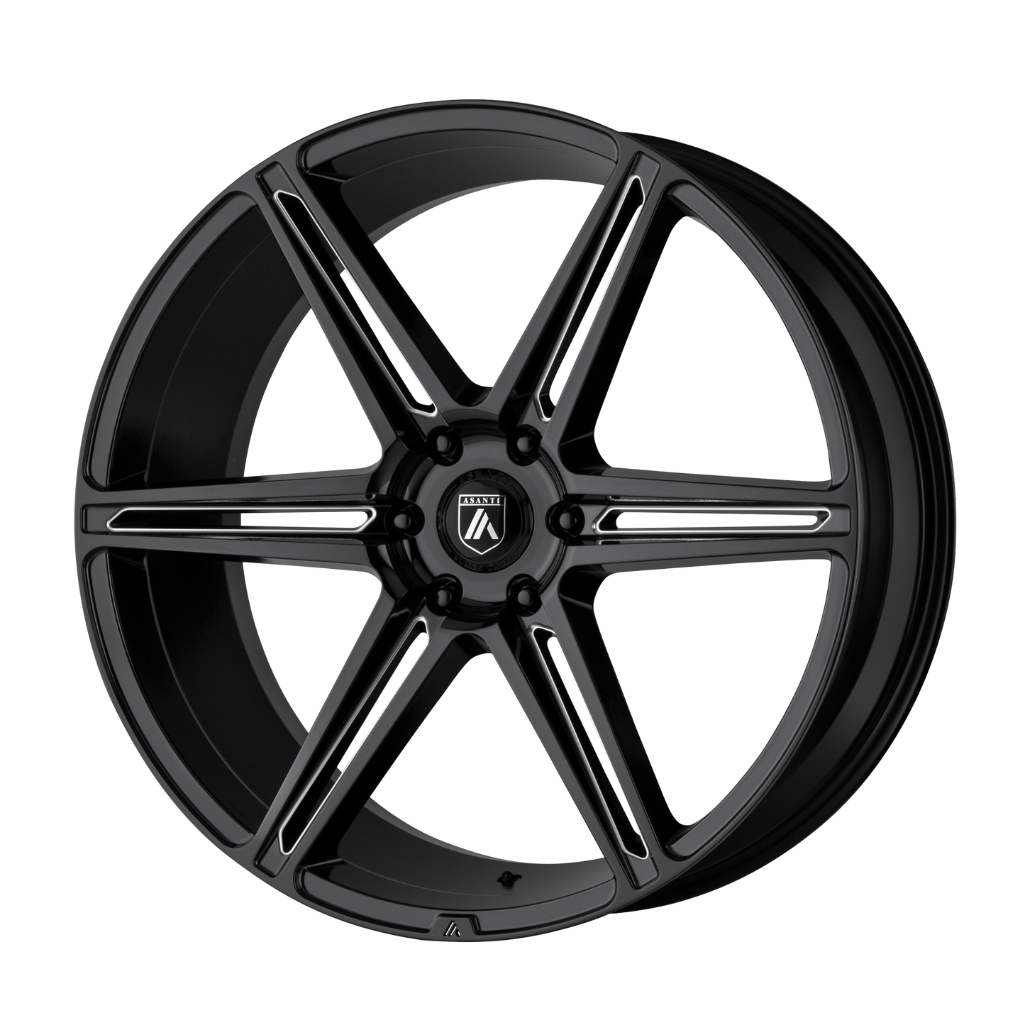 Asanti Black ABL-25 ALPHA 6 GLOSS BLACK MILLED