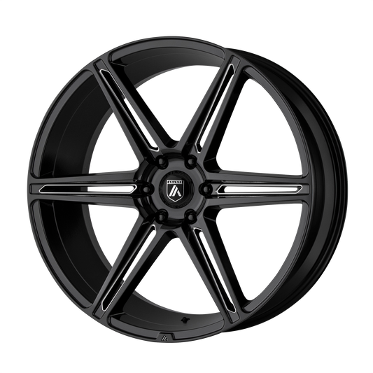 Asanti Black ABL-25 ALPHA 6 GLOSS BLACK MILLED