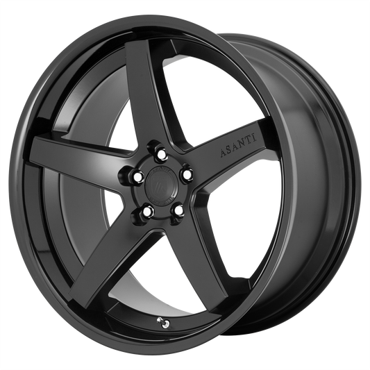 Asanti Black ABL31 REGAL SATIN BLACK GLOSS BLACK LIP