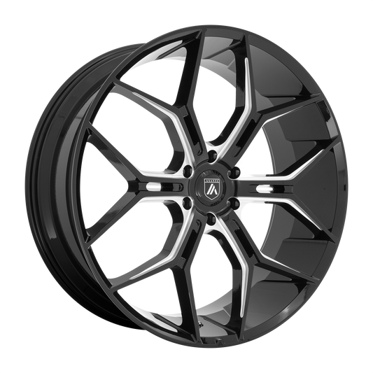 Asanti Black ABL-38 MONARCH TRUCK GLOSS BLACK MILLED