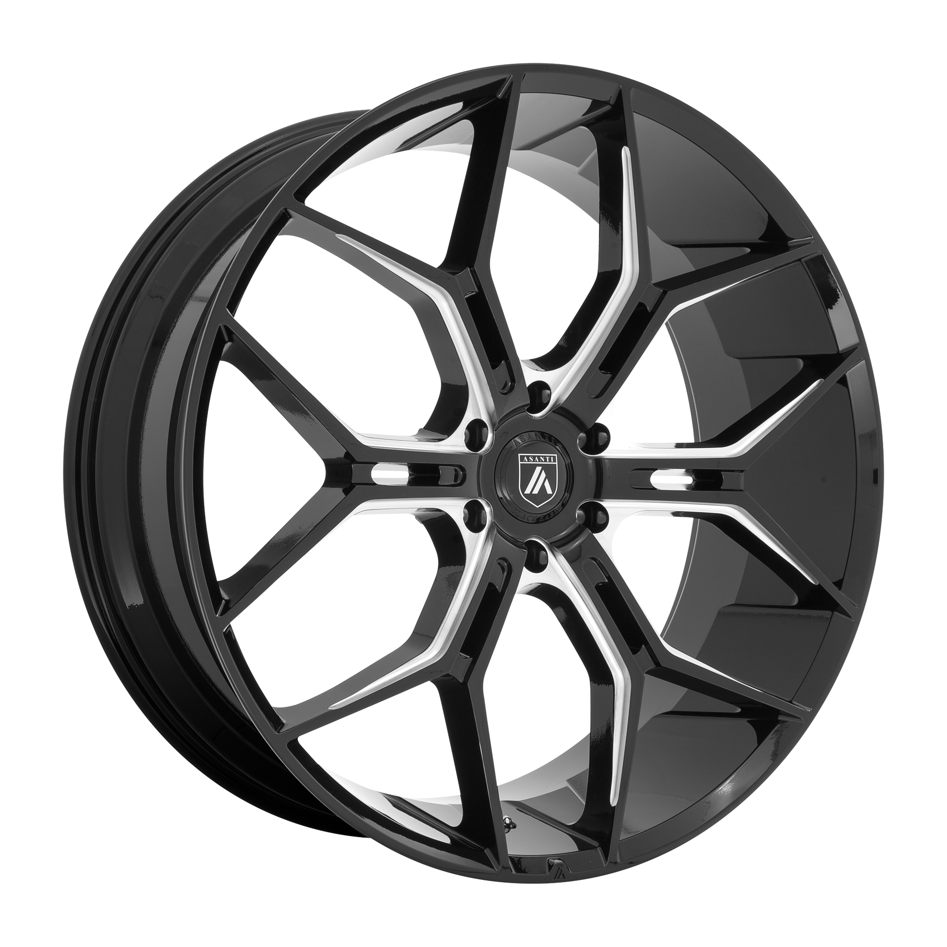 Asanti Black ABL-38 MONARCH TRUCK GLOSS BLACK MILLED