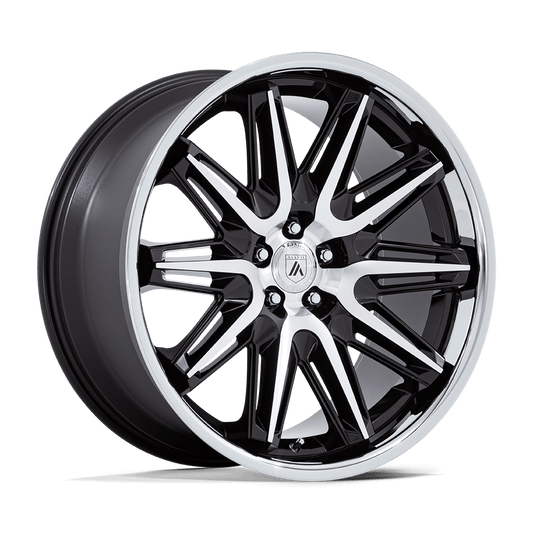 Asanti Black AB047 IMPERATOR GLOSS BLACK MACHINED WITH SS LIP