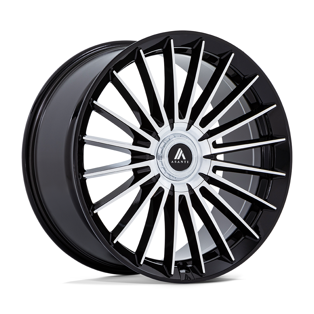 Asanti Black AB048 VICEROY GLOSS BLACK W/ MACHINED FACE