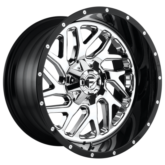 Fuel D211 TRITON CHROME PLATED GLOSS BLACK LIP