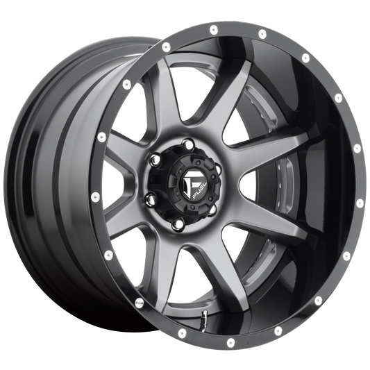 Fuel D238 RAMPAGE MATTE GUN METAL BLACK LIP
