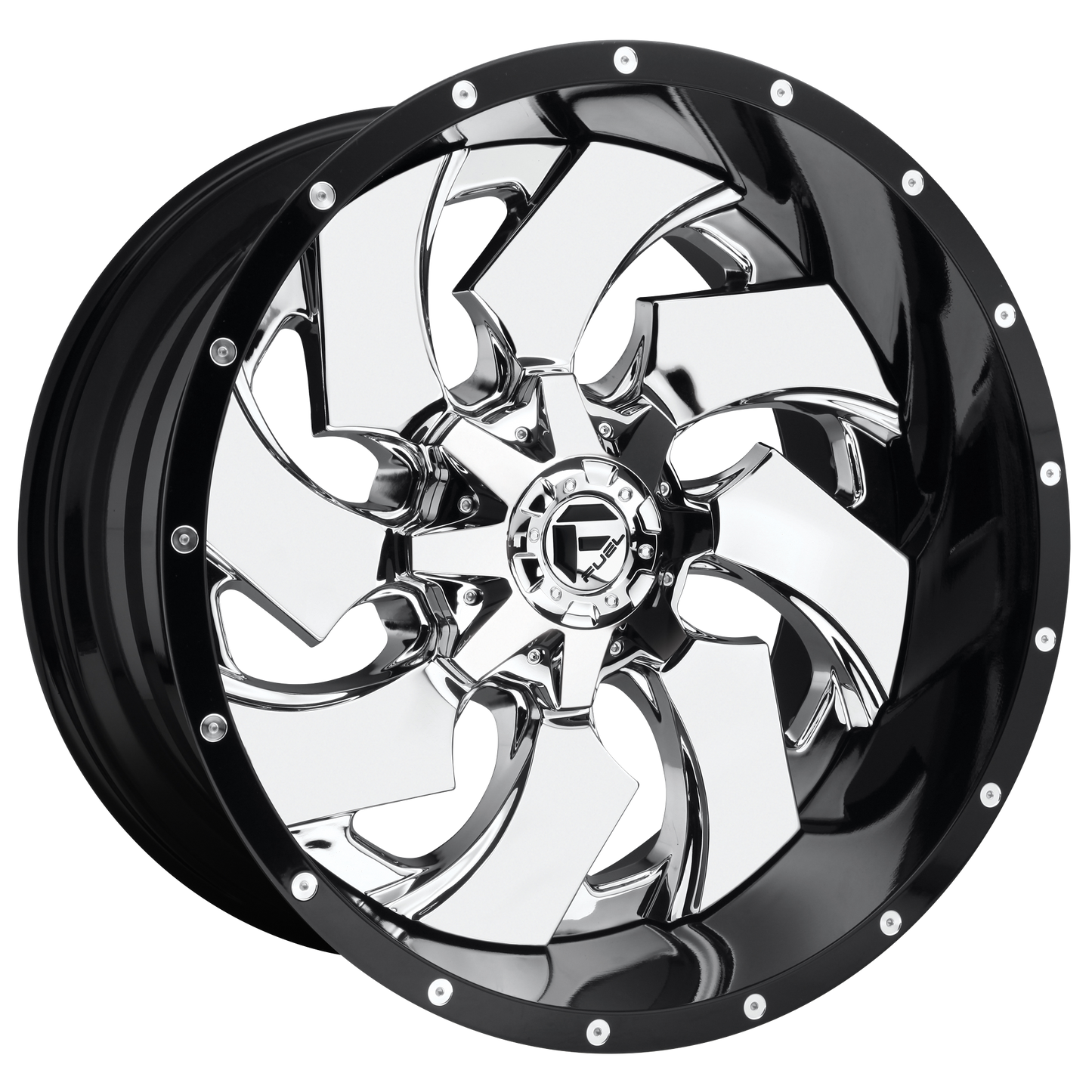 Fuel D240 CLEAVER CHROME PLATED GLOSS BLACK LIP