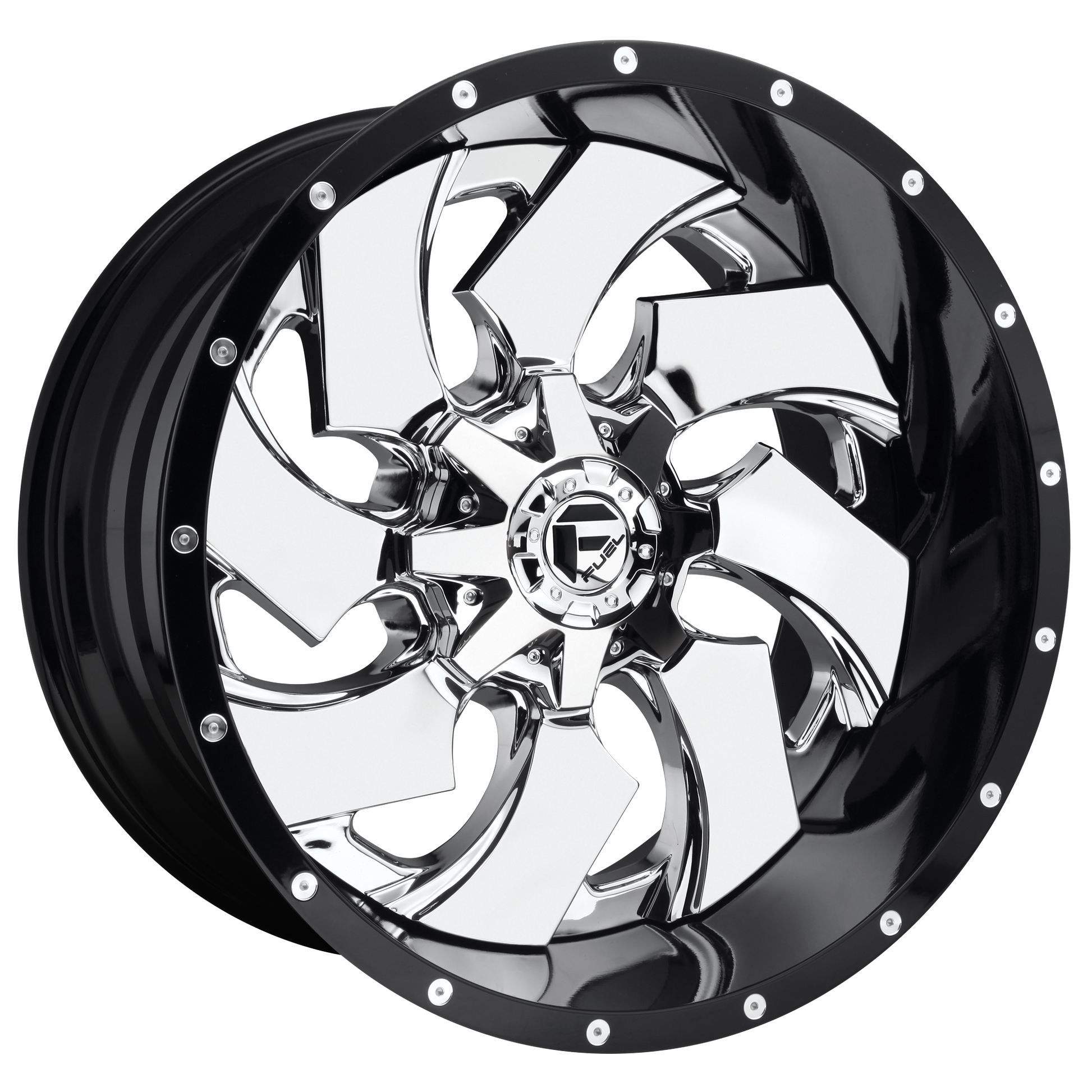 Fuel D240 CLEAVER CHROME PLATED GLOSS BLACK LIP