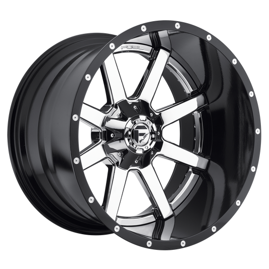 Fuel D260 MAVERICK CHROME PLATED GLOSS BLACK LIP