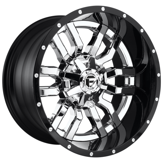 Fuel D270 SLEDGE CHROME PLATED GLOSS BLACK LIP