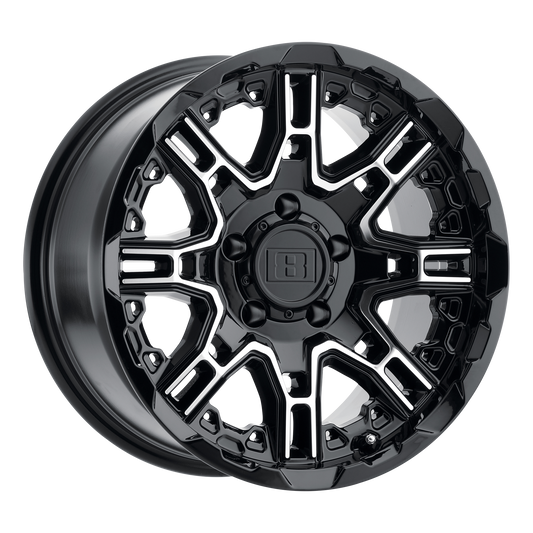 Level 8 SLINGSHOT GLOSS BLACK W/ MACHINED FACE