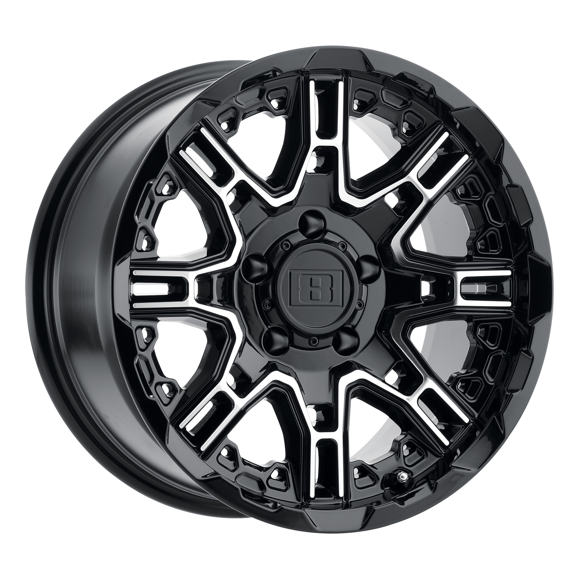 Level 8 SLINGSHOT GLOSS BLACK W/ MACHINED FACE