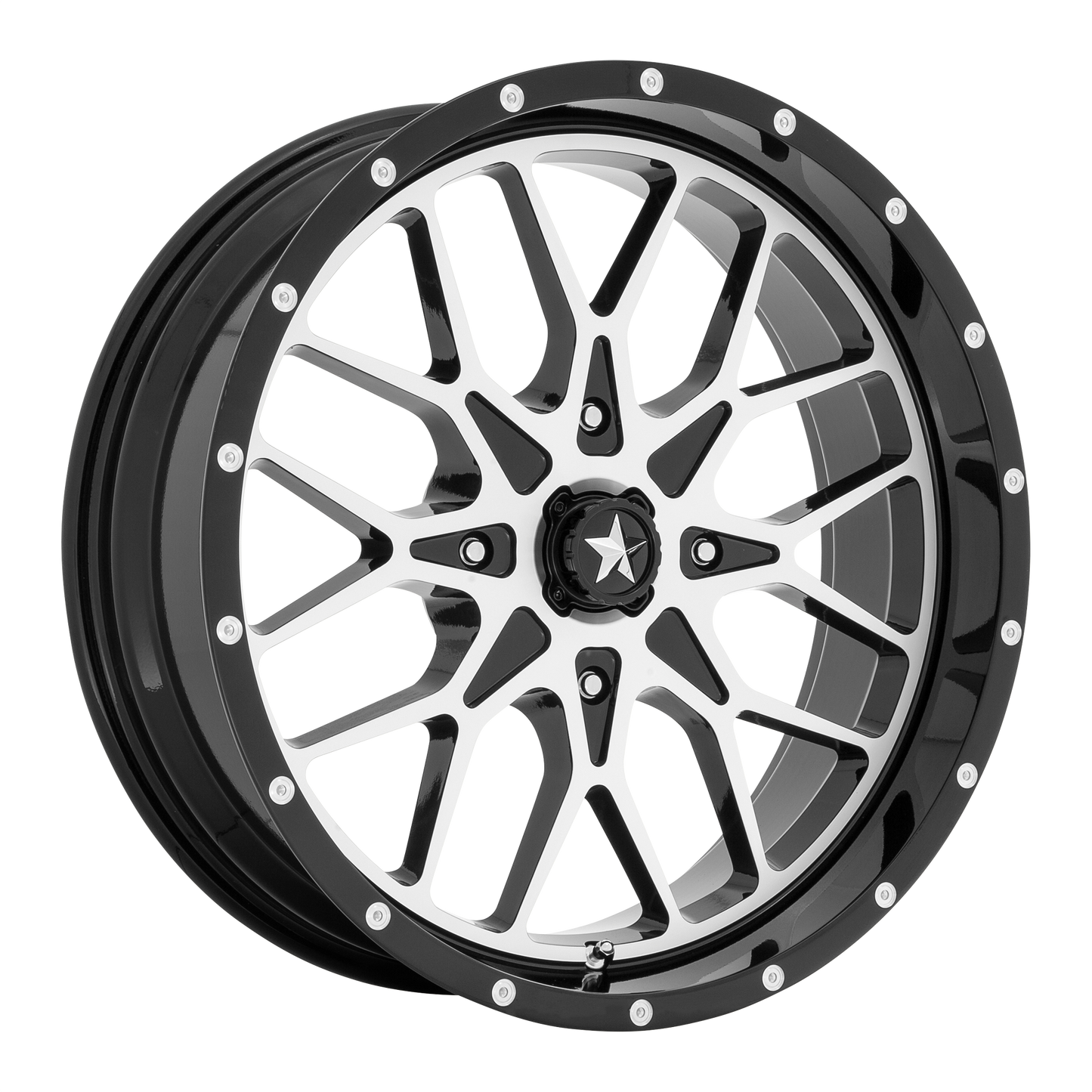 MSA Offroad Wheels M45 PORTAL GLOSS BLACK MACHINED