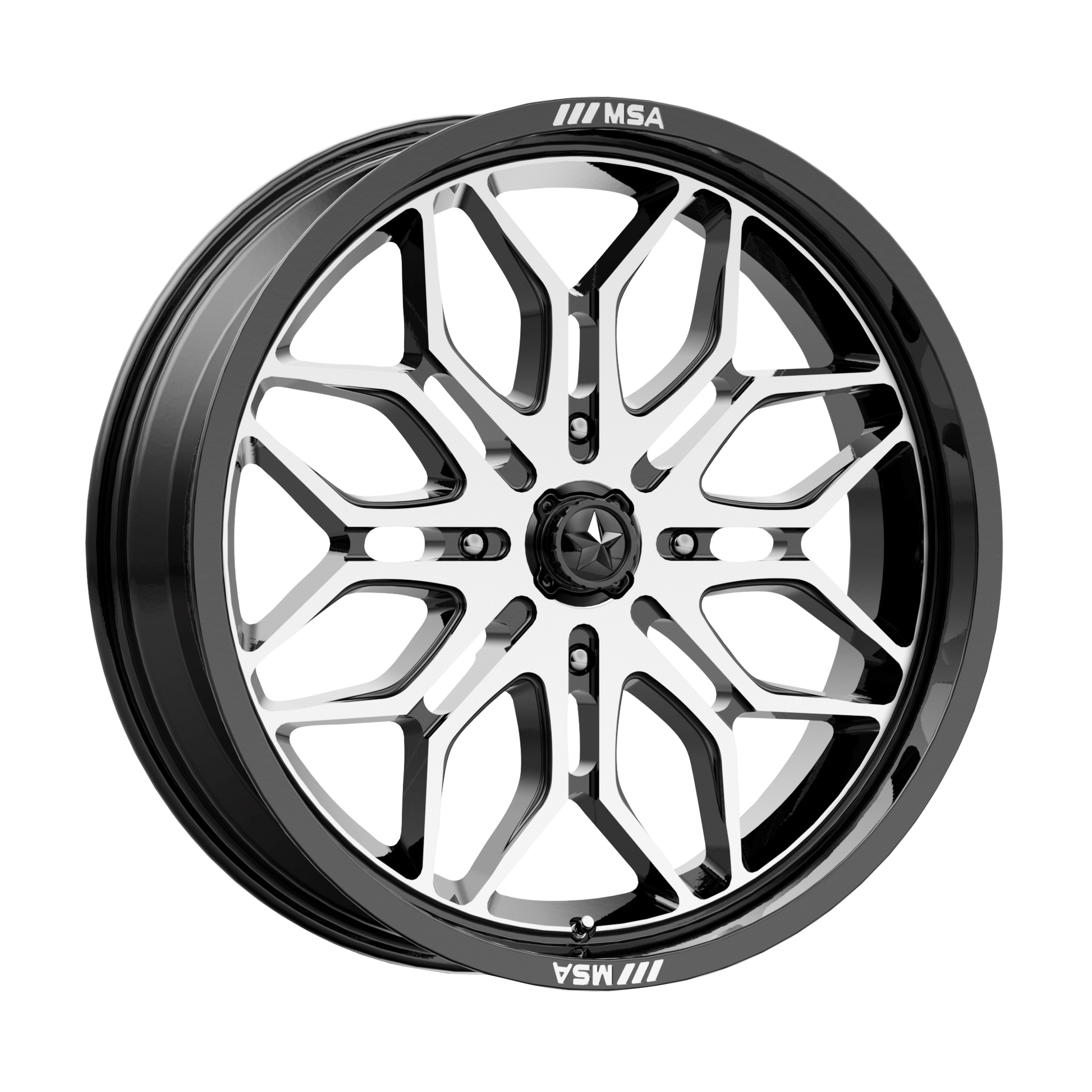 MSA Offroad Wheels M47 SNIPER GLOSS BLACK MACHINED