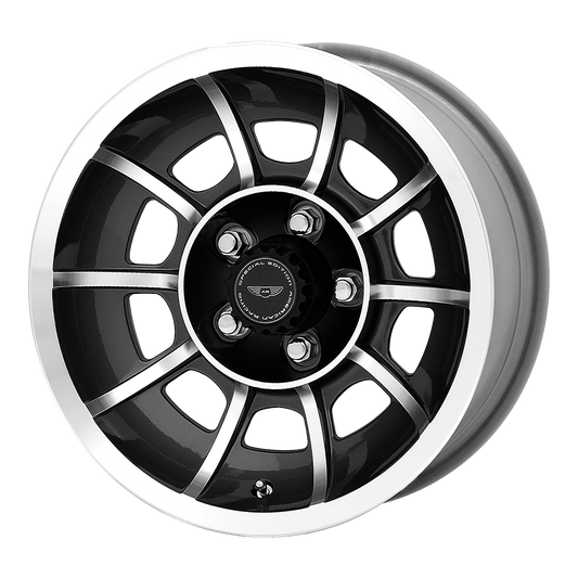 American Racing Vintage VN47 VECTOR SATIN BLACK MACHINED