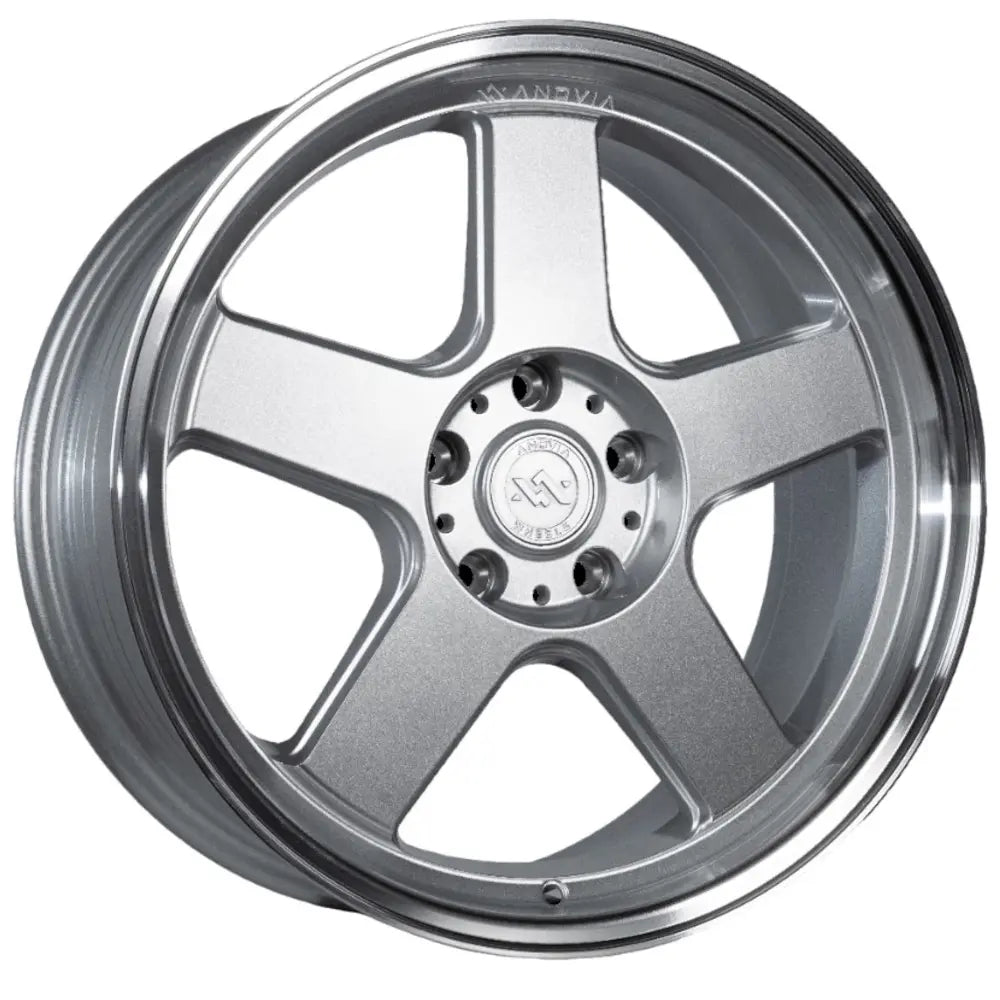 ANOVIA HIGHBALL 18X9.5 5X114.3 22 73.1 SILVER PAINT W/ MACHINED LIP