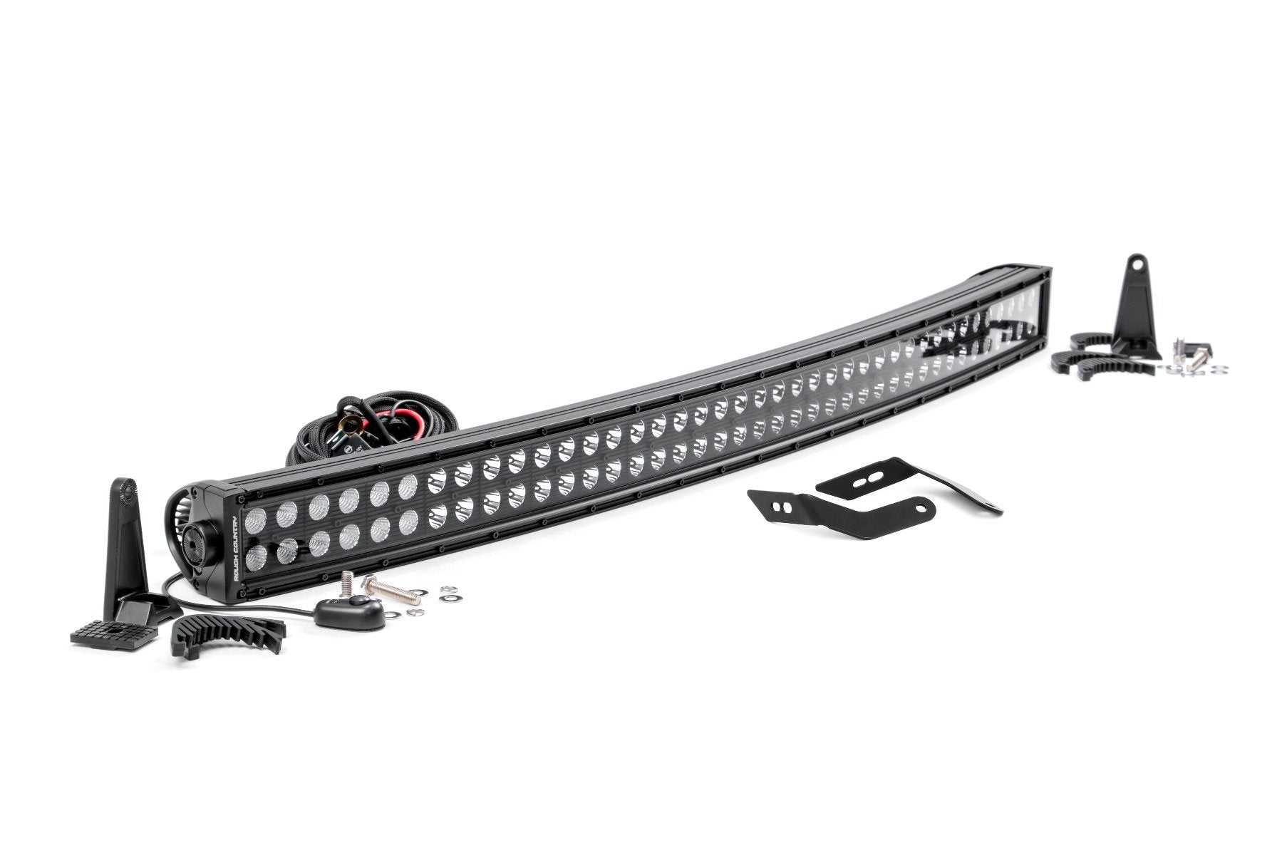 Rough Country LED Light Kit | Front Mount | 40" Black Dual Row | Honda Talon 1000