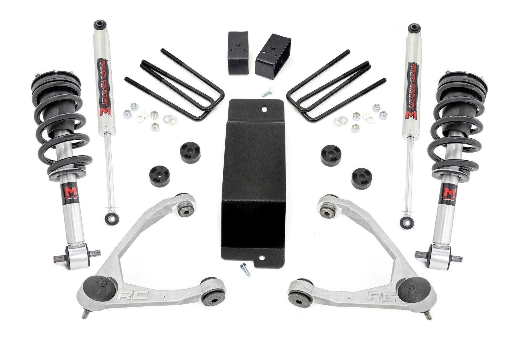 Rough Country 3.5 Inch Lift Kit | Forged UCA | M1 Strut | | Chevy/GMC 1500 (14-16)