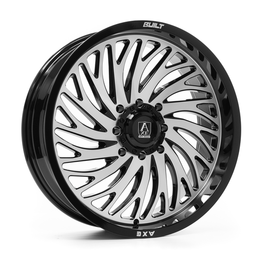 Axe HYDRA UTV Custom Wheel Black and Polished Face