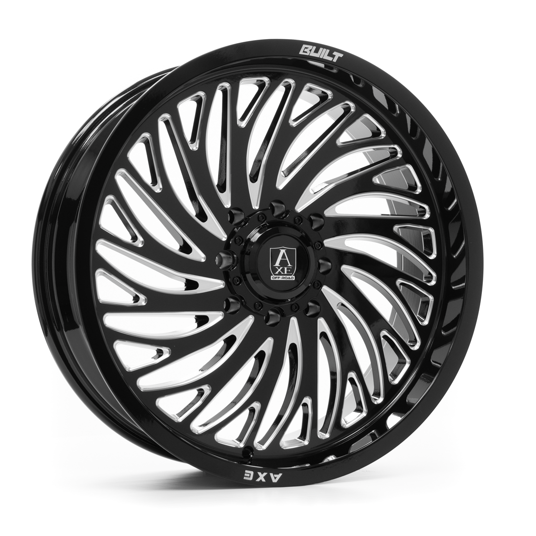 Axe HYDRA UTV Custom Wheel Gloss Black Milled