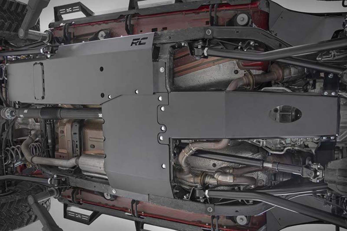 Rough Country Skid Plate Combo | 3.6L | Engine | T-Case | Jeep Wrangler Unlimited (18-19)