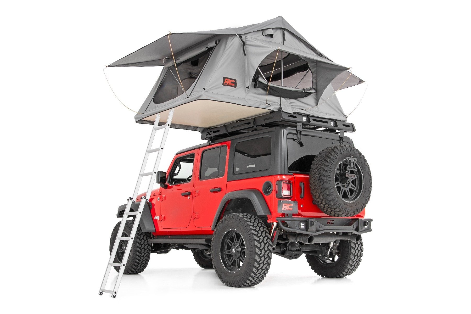 Rough Country Roof Top Tent | Rack Mount | 12 Volt Accessory & LED Light Kit