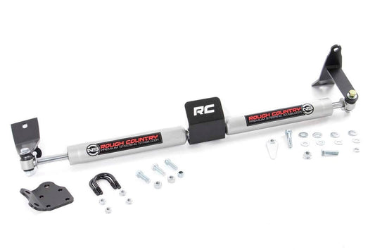 Rough Country N3 Steering Stabilizer | Dual | 2-8 Inch Lift | Ram 2500 (10-13)/3500 (10-12)