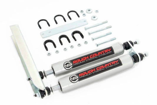 Rough Country N3 Steering Stabilizer | Dual | Ford Bronco/F-150/F-250  (1980-1998)