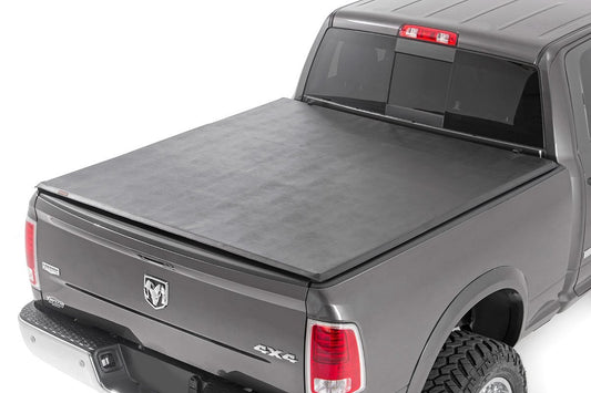 Rough Country Soft Tri-Fold Bed Cover | 6'4" Bed | Ram 1500/2500/3500 2WD/4WD (2010-2025 & Classic)