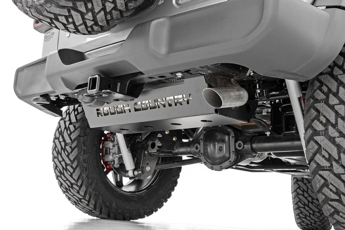 Rough Country Skid Plate | Muffler | Jeep Wrangler JL/Wrangler Unlimited 4WD (2018-2026)