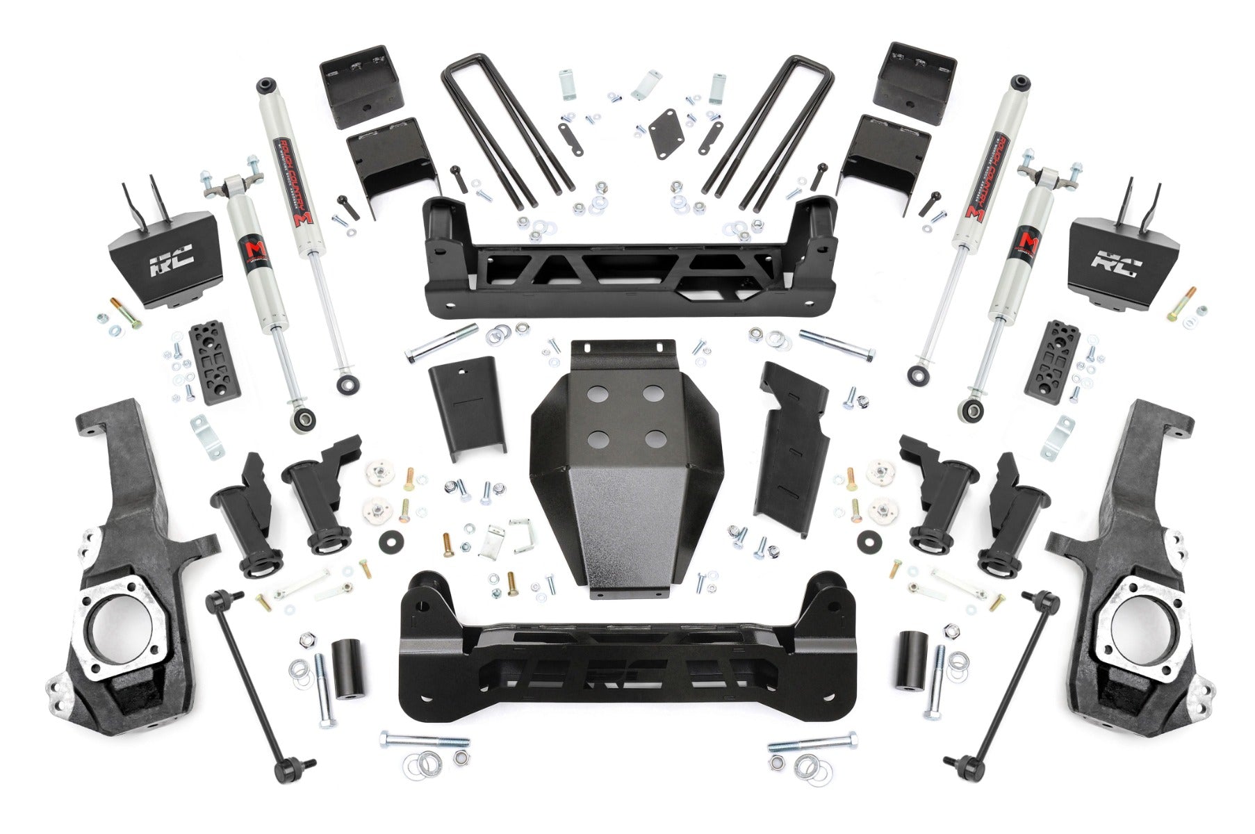 Rough Country 5 Inch Lift Kit | Torsion Drop | M1 | w/ Overloads | Chevy/GMC 2500HD/3500HD (20-26)