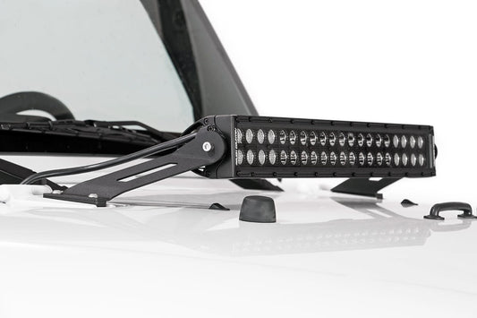 Rough Country LED Light Mount | Hood | 20" | Jeep Wrangler JK/Wrangler Unlimited  (07-18)