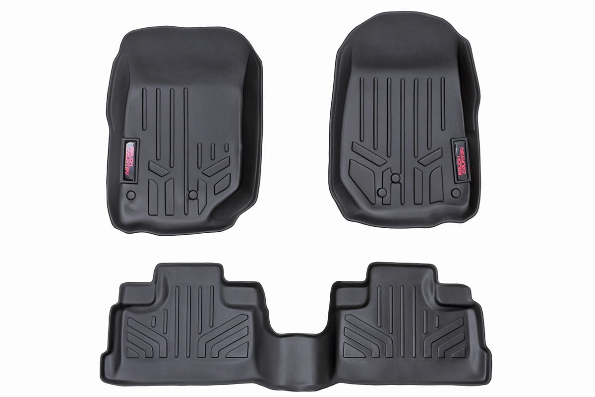 Rough Country Floor Mats | FR & RR | 4 Door | Jeep Wrangler Unlimited 2WD/4WD (2007-2013)