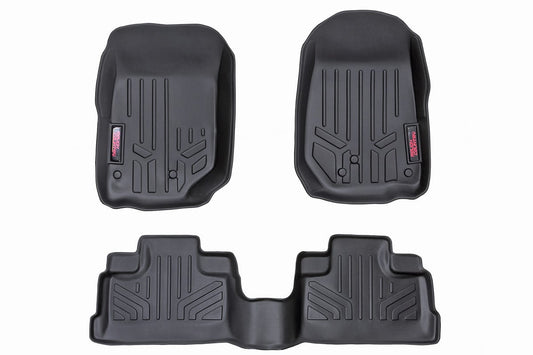 Rough Country Floor Mats | FR & RR | 4 Door | Jeep Wrangler Unlimited 2WD/4WD (2007-2013)