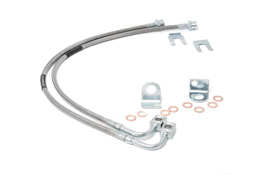 Rough Country Brake Lines | Stainless | Rear | 4-6 Inch Lift | Jeep Wrangler JK/Wrangler Unlimited (07-18)