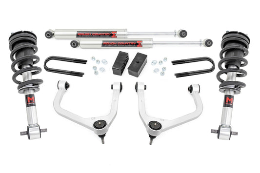 Rough Country 3.5 Inch Lift Kit | Mono Leaf Rear | M1 Struts/M1 | GMC Sierra 1500 (25-26)