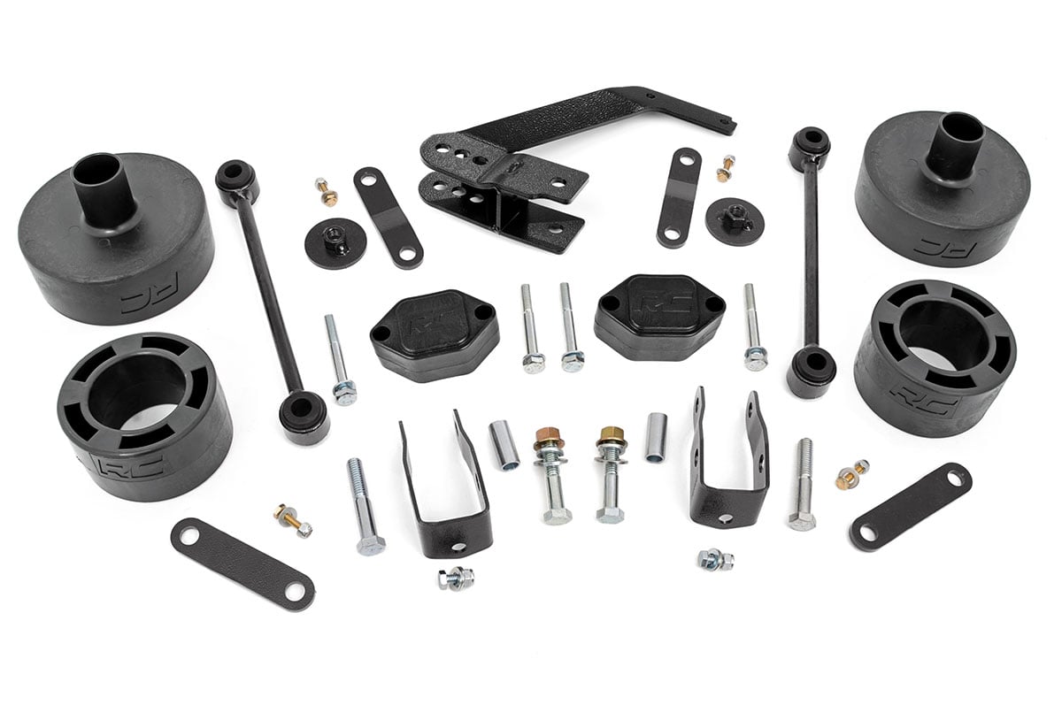 Rough Country 2.5 Inch Lift Kit | Spacers | Series II | Jeep Wrangler JK/Wrangler Unlimited (07-18)