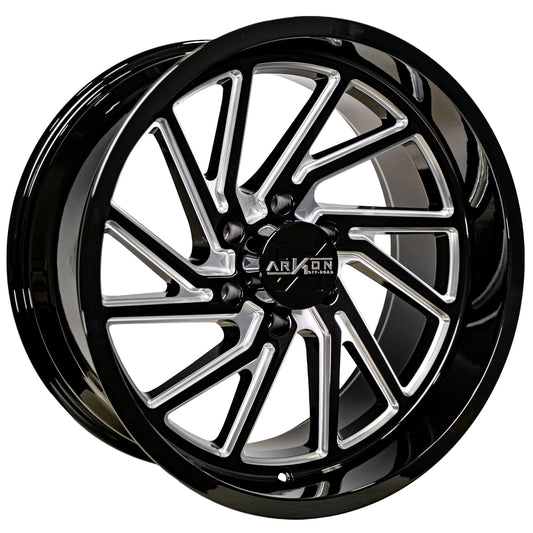 Arkon Offroad Kennedy Custom Wheel Gloss Black w/ Milled Edges