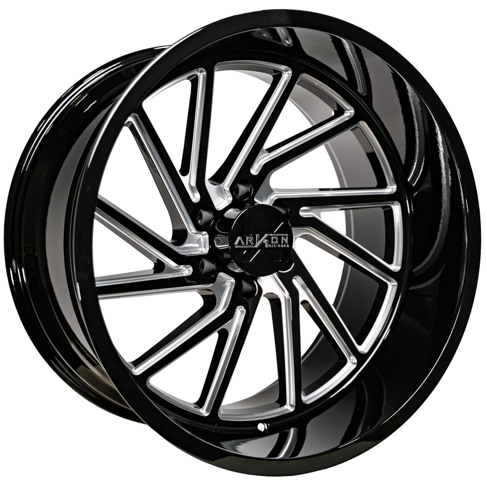 Arkon Offroad Kennedy Custom Wheel Gloss Black w/ Milled Edges